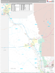 Dona Ana Wall Map Premium Style